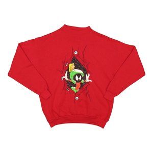 1990s Vintage Looney Tunes Marvin the Martian Sweater Size M